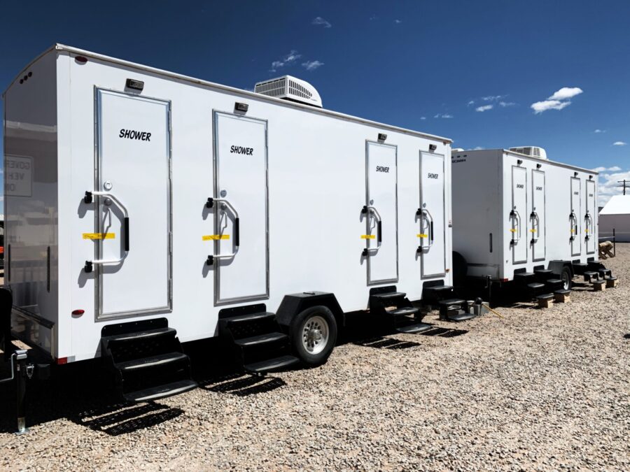 Lodging Solutions/Industrial Tent Systems Showers Trailer for Emergency Relief hurricane season